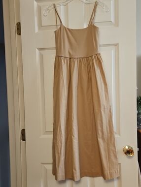 Old Navy Tan Spaghetti Strap Dress